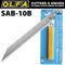 OLFA Blades For Sac1 10/pk Blister 9mm Sharper Angled Blades